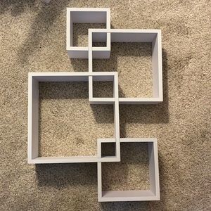 Interlocking 4 cube shelf, brand new!